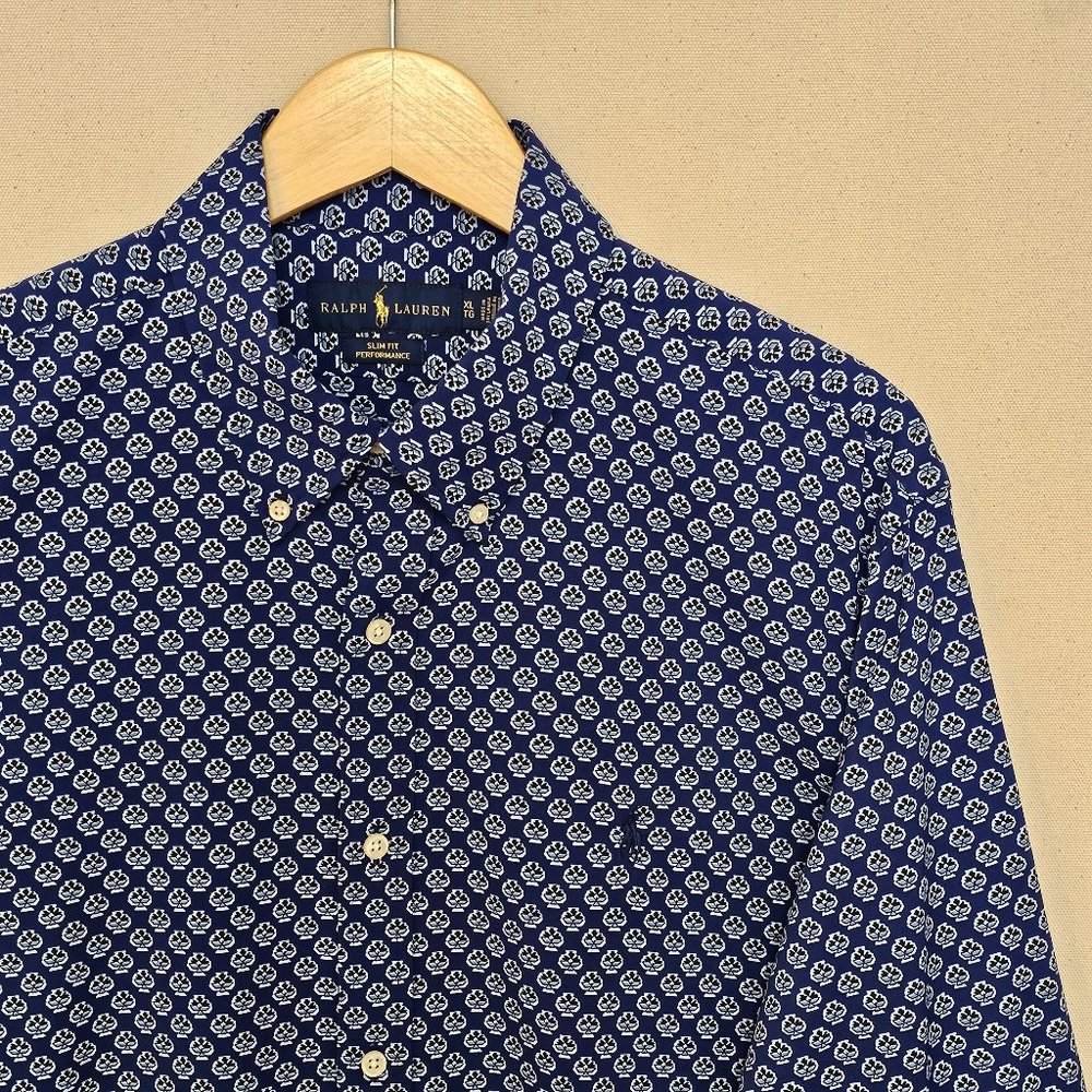 Ralph Lauren Performance Slim Fit Button Down XL